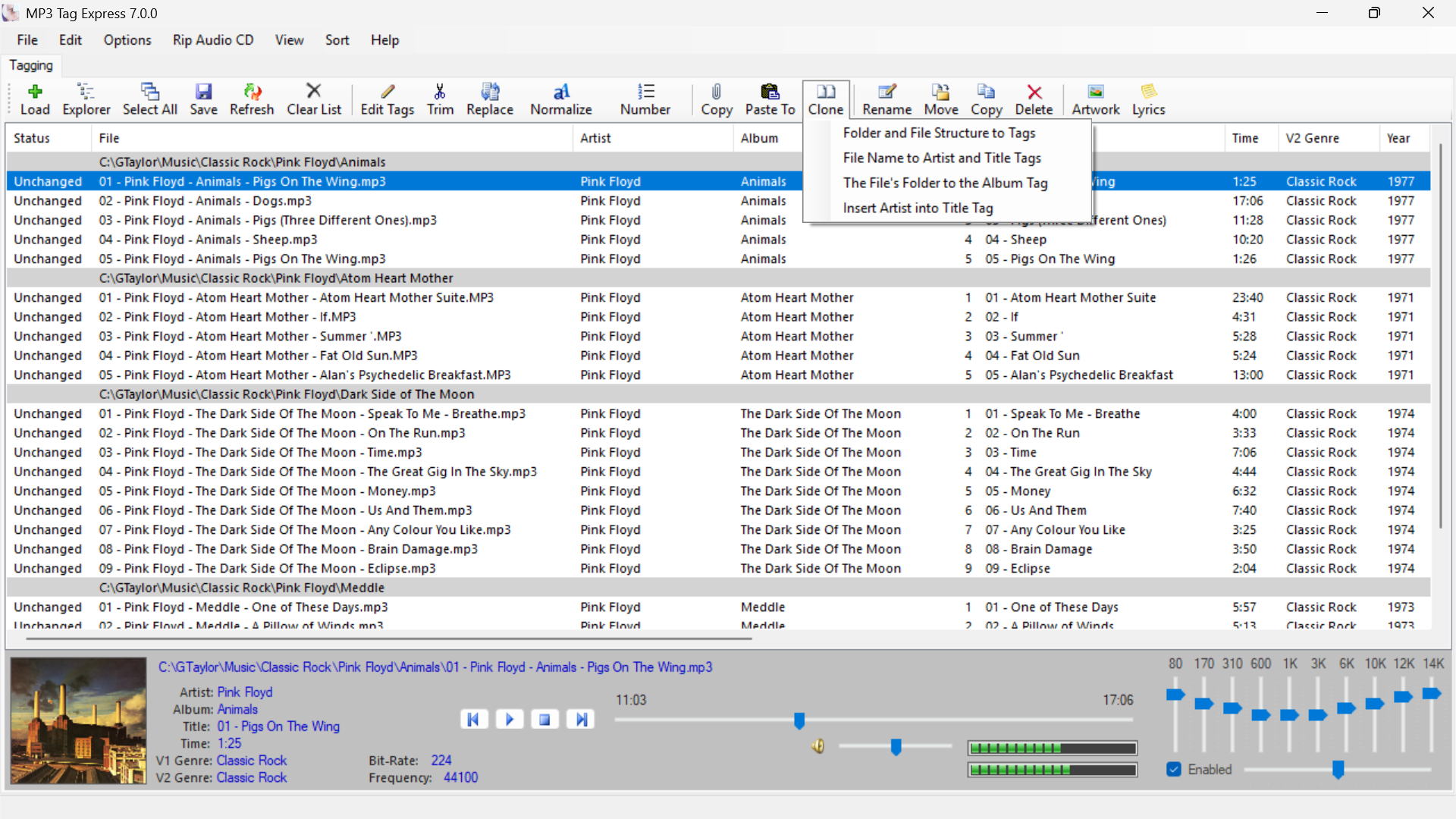 Folder and File Cloning to Tags