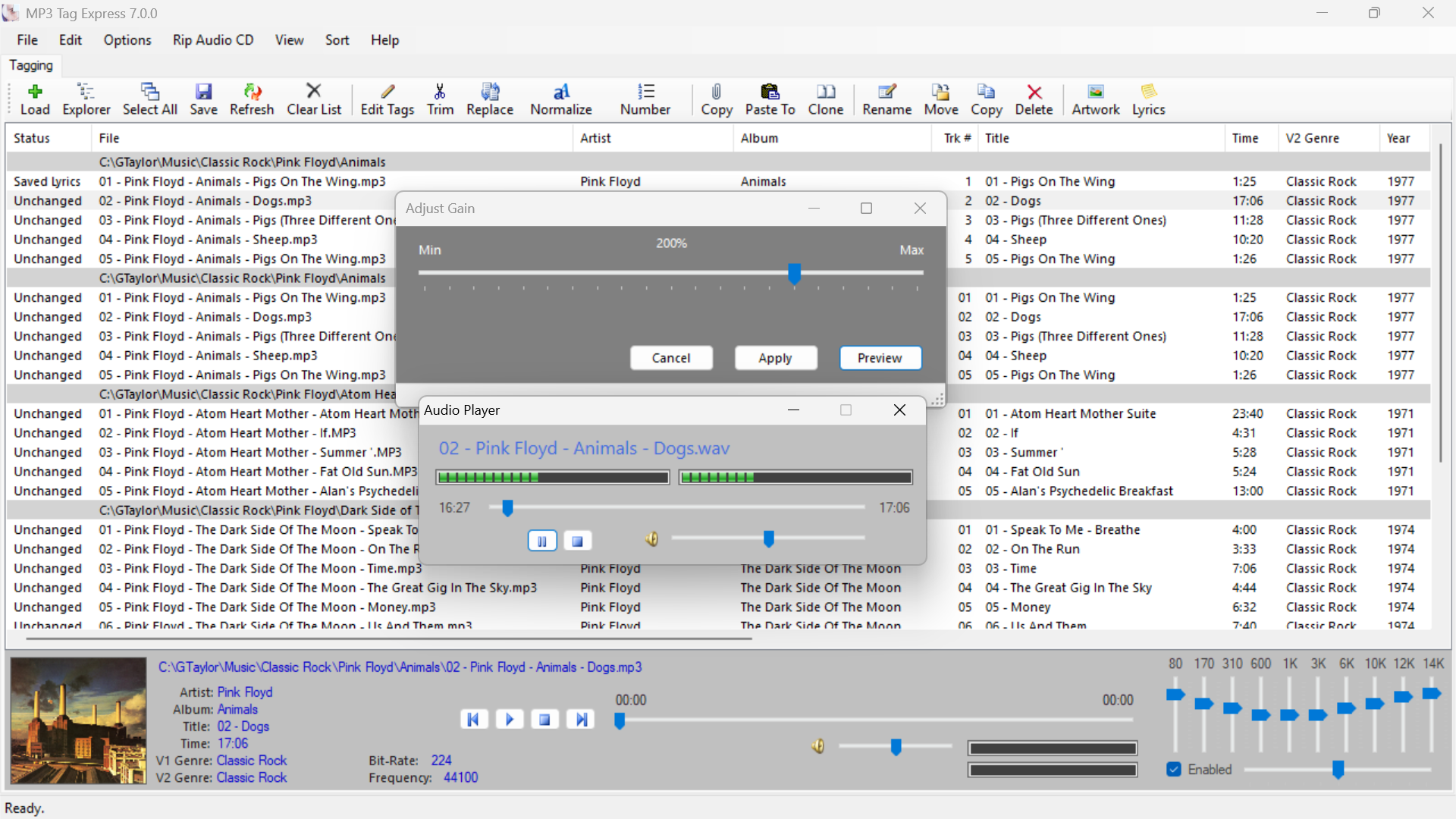 Permanently Make MP3 Files Louder or Quieter
