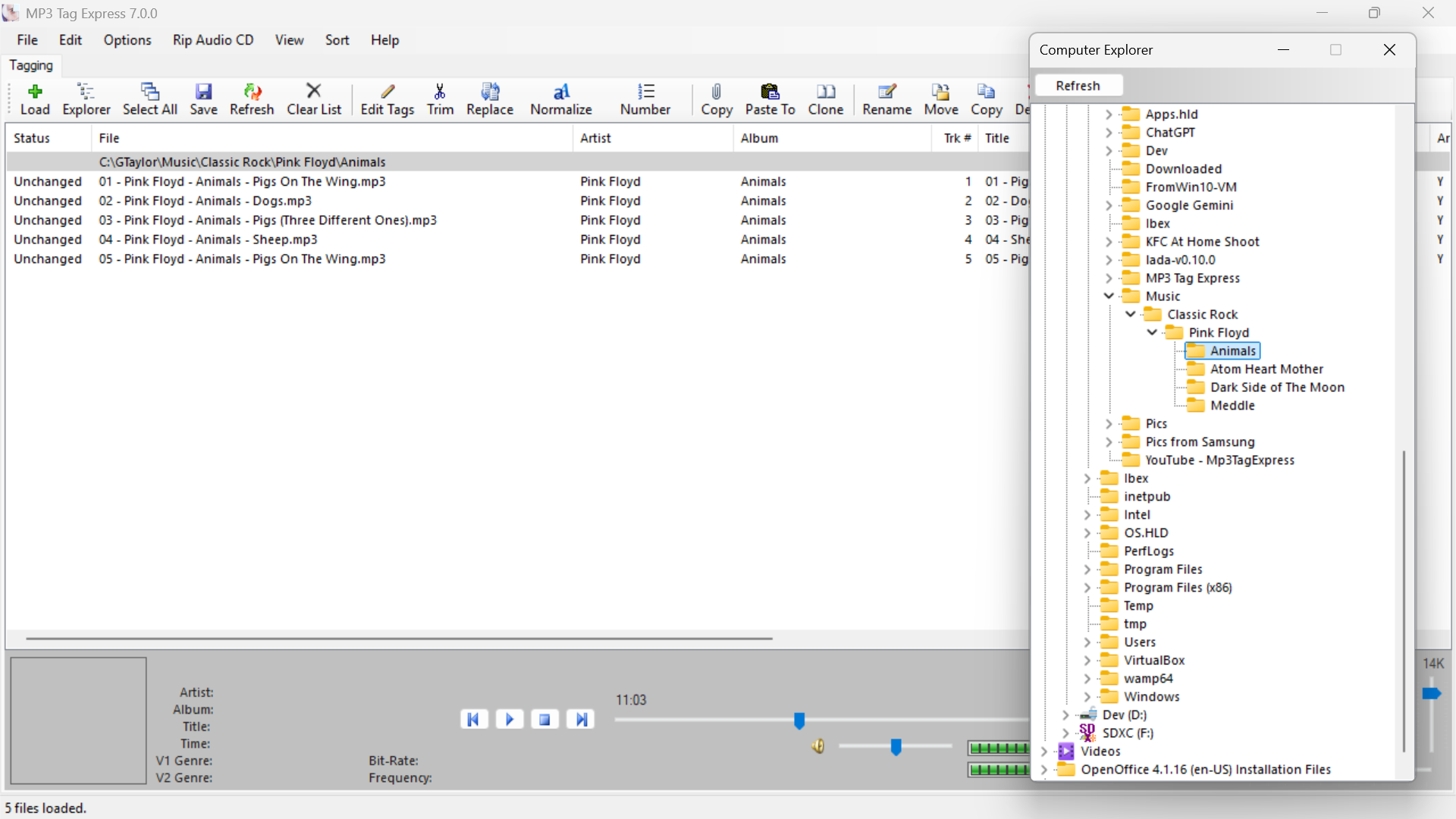 Built-in Tree-Style File Explorer
