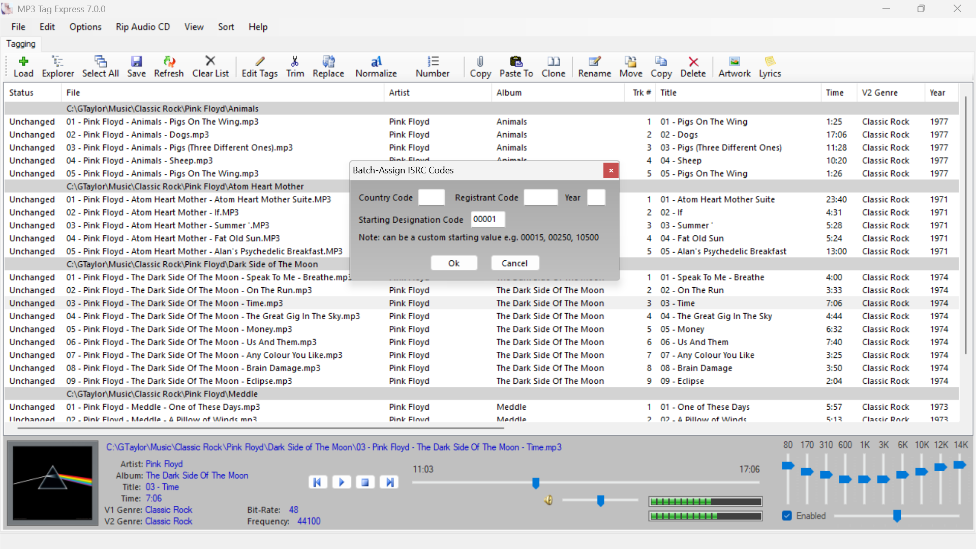 Batch ISRC Code Assignment